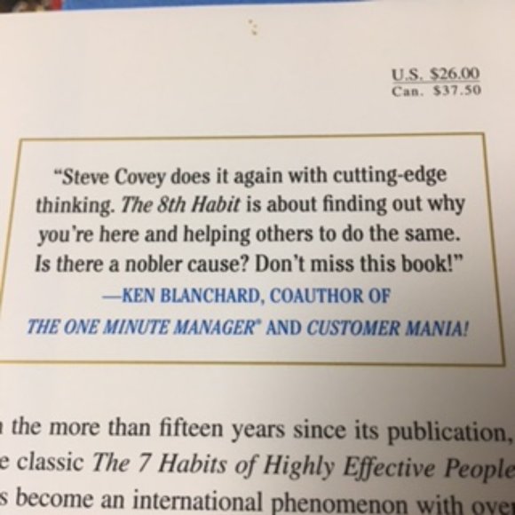 Stephen Covey The 8th Habit Book with DVD - Picture 3 of 5